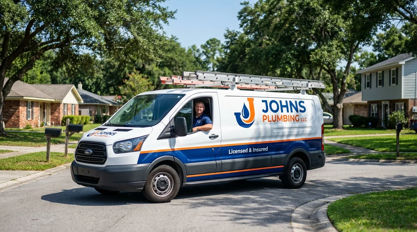 Johns Plumbing LLC service van in Harlowton, MT