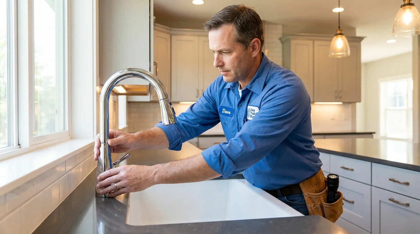 Kitchen faucet installation by Johns Plumbing LLC in Harlowton